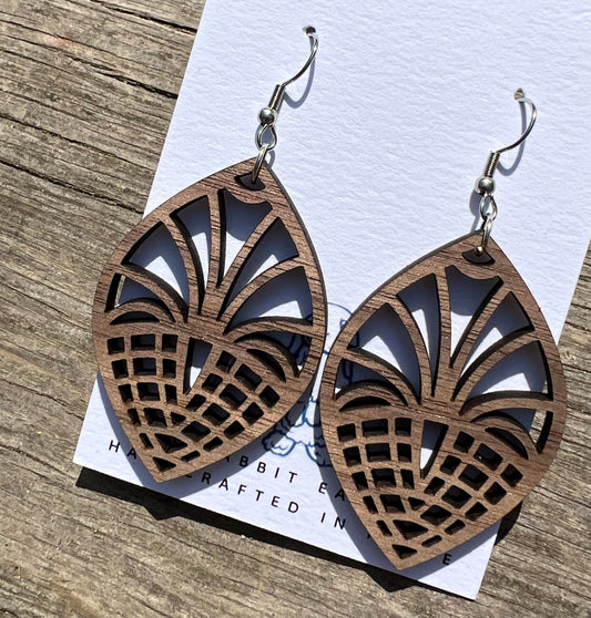 Walnut Petal Earrings